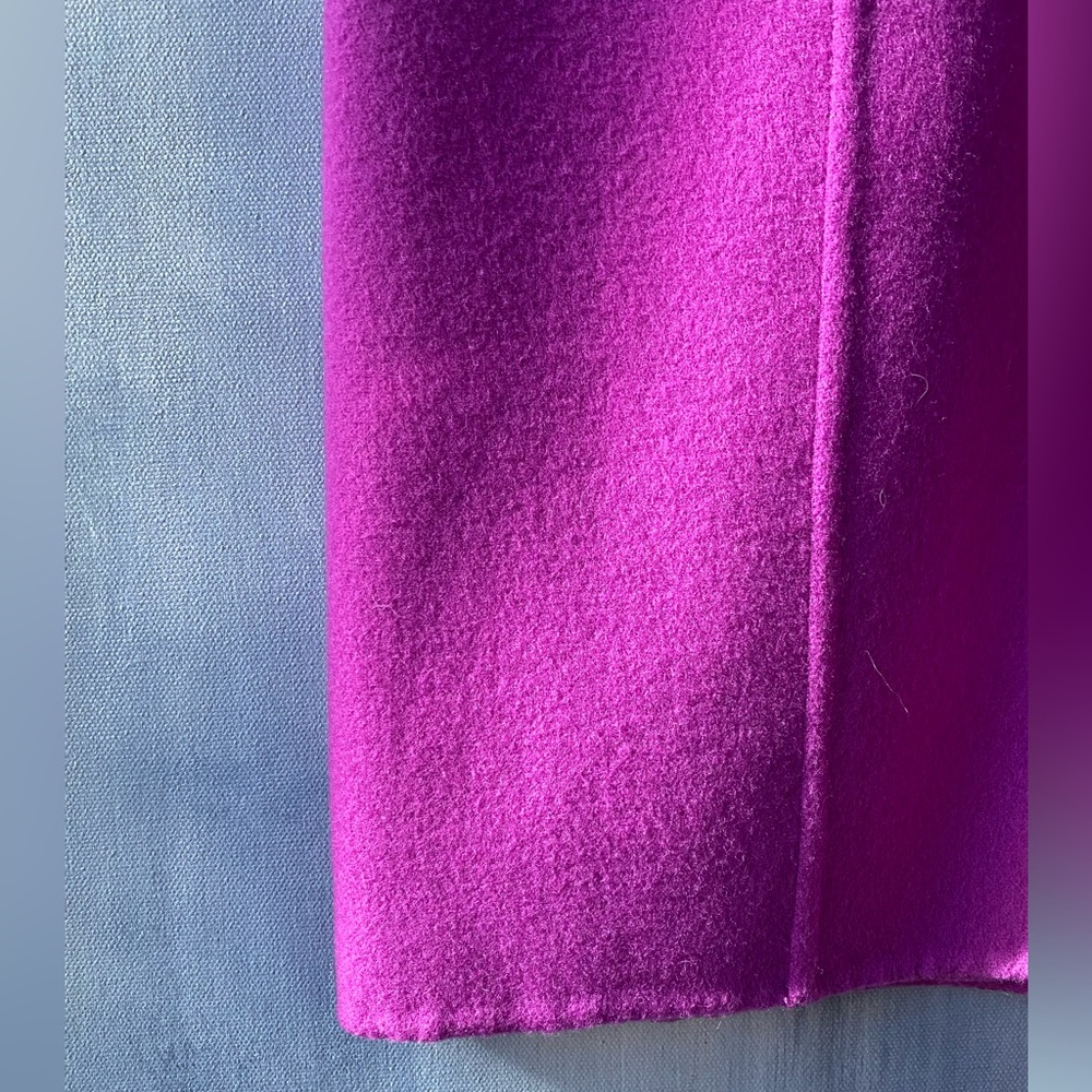 RARE Salvatore Ferragamo Fuchsia Virgin Wool Skirt Suit – Made in Italy Size 40 - Picture 13 of 16